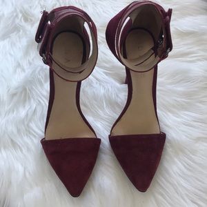 L.A.M.B. Shoes - Wine-Colored Suede Pumps L.A.M.B. Shoes - Wine-Colored Suede Pumps